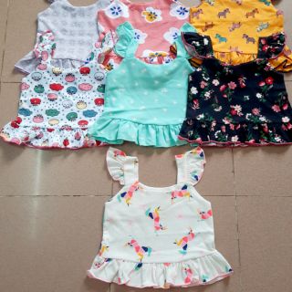 [Mã FAGET5K giảm 5K đơn 0đ] áo 2 dây bé gái cánh tiên cotton