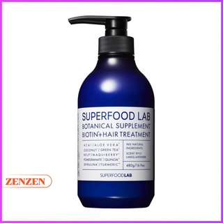 DẦU XẢ VÀ CHĂM SÓC DA ĐẦU DÀNH CHO TÓC DẦU SUPER FOOD LAB BOTANICAL SUPPLEMENT BIOTIN+SCALP TREATMENT 480ml