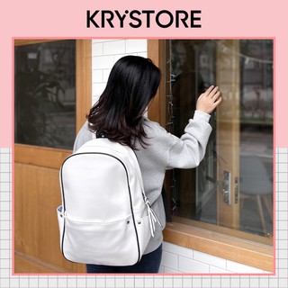 Balo nam nữ chất da ullzang size 29x40cm vừa lap 15 inch BL05