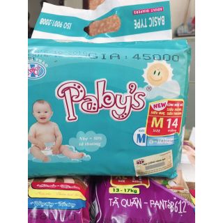 [AN TOÀN - TIẾT KIỆM)] Bộ 90 miếng tã dán Paby's Thạch thảo size L13 miếng +1 miếng KM cùng size