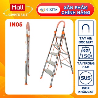 Thang ghế 5 bậc - Chính hãng NIKITA - Inox cao cấp