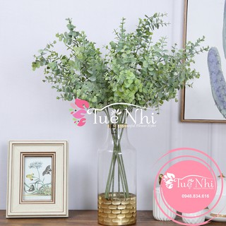 Cành Lá Táo Đốm Siêu Đẹp, Chất Liệu Cao Su Dài 70cm - LÁ GIẢ , CÂY GIẢ TRANG TRÍ.