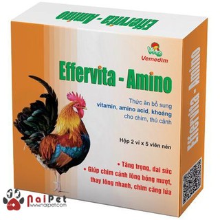Thức Ăn Bổ Sung Vitamin Amino Khoáng Cho Chim Thú Cảnh Effervita – Amino Vemedim