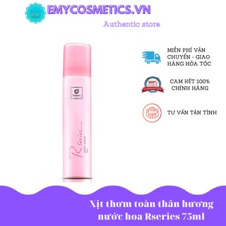 Xịt thơm body hương nước hoa Rseries Malaysia chai 75ml [chính hãng]