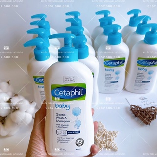 [Chuẩn Úc]Sữa tắm gội toàn thân Cetaphil cho bé, hương thơm dịu nhẹ chăm sóc và bảo vệ làn da trẻ nhỏ- Chai 400ml