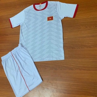Bộ quần áo bóng đá VN màu trắng 2019