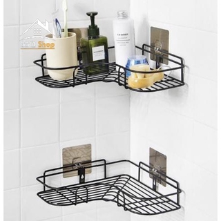 [SIÊU SALE] Kệ góc đen đa năng 1 Tầng Sơn Tĩnh Điện cho nhà tắm, phòng bếp đựng đồ