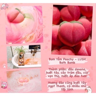 Bom tắm LUSH Peachy bath bomb