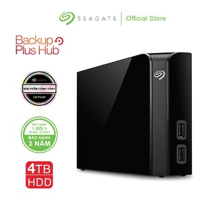 Ổ cứng để bàn HDD SEAGATE BACKUP PLUS HUB 4TB 3.5" USB 3.0 + Phục Hồi Dữ Liệu Rescue