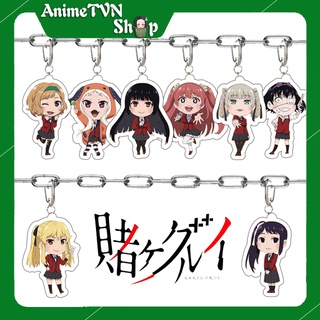 Móc khoá Mica anime manga Kakegurui - Nhựa Cứng Acrylic In 2 mặt sắc nét