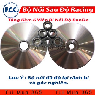 Bộ Nồi Trước Độ FCC Racing Honda Vario, AirBlade 125, Click 125, Sh Mode, Lead 125, PCX Tặng Kèm Bi Nồi