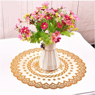 Bộ 4 Khăn Trải Bàn Nhũ Vàng Sang Trọng 30 cm