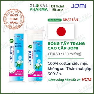 [NHẬT BẢN] Bông Tẩy Trang Cao Cấp Jomi Cotton Pads (Túi 80 Miếng/120 Miếng)