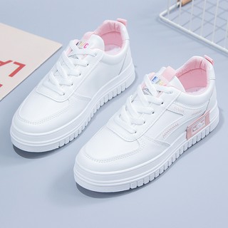 Giày nữ 2021 sneaker đế độn 3cm, giày nữ thể thao da pu cao cấp
