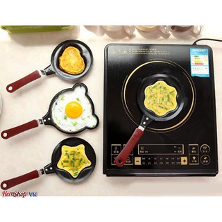 Bộ 2 Chảo Chiên Trứng Inox Chống Dính Nhiều Hình Dáng Ngộ Nghĩnh