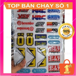 Tem dán xe máy nổi 3 con mắt vàng yss yoshimura durex