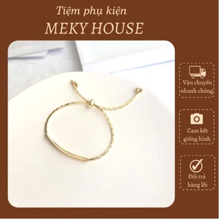 Vòng tay nữ, lắc tay dây rút gold bar hot trend có thể điều chỉnh thời trang hàn quốc dành cho nữ