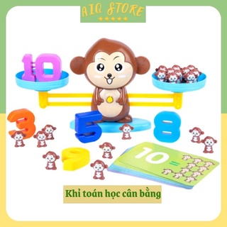 Đồ chơi khỉ toán học cân bằng thông minh MONKEY BALANCE cho bé tập đếm số  và phép tính phát triển tư duy toán học AIQ