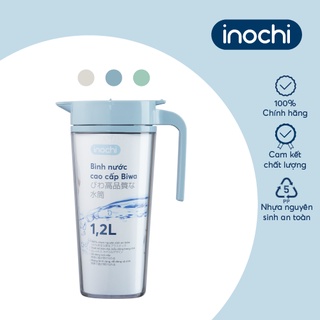 Bình nước cao cấp Inochi - Biwa 1.2L Xanh bạc hà/Trắng kem