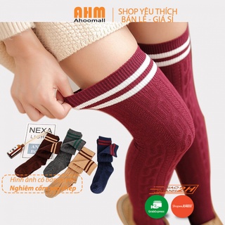 Vớ tất đùi nữ sinh qua gối hot trend cao cấp 162