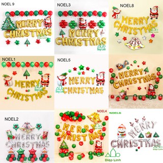 Sét Phụ Kiện Trang Trí Chủ Đề Noel Giáng Sinh Christmas
