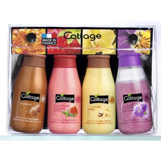 BỘ SỮA TẮM DƯỠNG ẨM COTTAGE SHOWER GEL 50ML X 4 CHAI MINI CHÍNH HÃNG - 7442