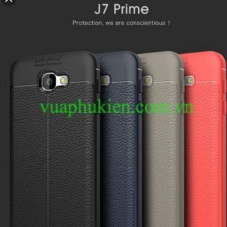 Ốp lưng  galaxy j7 prime silicon giả da,chống sốc auto Focus