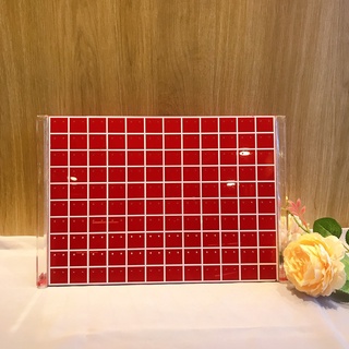 Khay đứng trưng bày 120 đôi bông tai CAO CẤP (chất liệu mica)