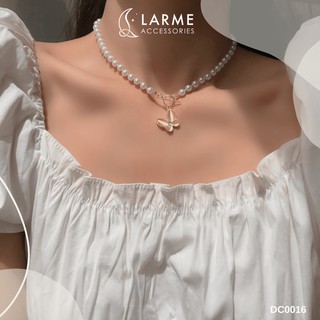 Dây chuyền, vòng cổ nữ mặt hình con bướm Larme Accessories - DC0016