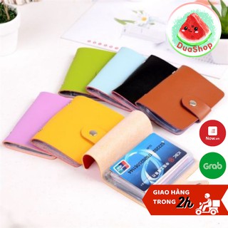 Ví đựng thẻ các loại có khóa bấm (đựng 24 thẻ)  Duashop