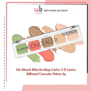 Bảng Che Khuyết Điểm Catrice gồm 5 Ô Màu Siêu Đẹp,Che Khuyết Điểm 5 Trong 1,Chất Kem Mịn,Không Quá Lỏng,Độ Bám Cao.