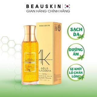 Nước Hoa Hồng BEAUSKIN Placenta Gold Luxury 24k Cung Cấp Dưỡng Ẩm, Se Khít Lỗ Chân Lông Dung Tích 130ml
