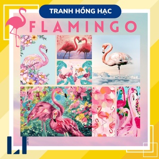 Tranh sơn dầu số hoá có khung LIM Art - Tranh tô màu theo số hồng hạci