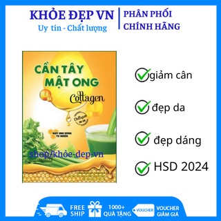 Bột Cần Tây Mật Ong Collagen hỗ trợ giảm cân, đẹp da , chống lão hóa ,detox thải độc, thanh lọc cơ thể HSD 2024