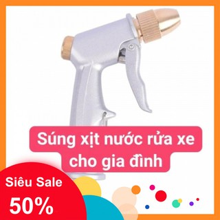 Sẵn hàng-Súng xịt nước rửa xe cho gia đình loại tốt màu trắng-siêu mạnh-Hàng cao cấp