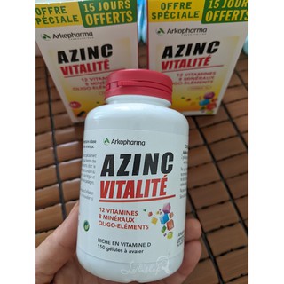 [mẫu mới nhất 150 viên] Vitamines_tổng_hợp_Arkopharma_Azinc_Vitalité Nội địa Pháp