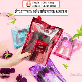 Xịt Thơm Toàn Thân VIC Set 2 Chai, Xịt Thơm Sét 2 chai Body Amber - Sarah Beaute MP56