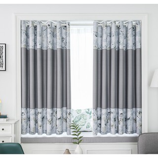 Rèm cửa khoen lỗ Hoa phối màu (nhiều size)