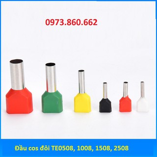 100 Đầu cos đôi TE0508, 1008, 1508, 2508