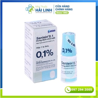Nước mắt nhân tạo Sanlein 0,1% ⚡ Tặng quà ⚡ Chai 5ml Giúp làm ẩm, chống khô mỏi mắt