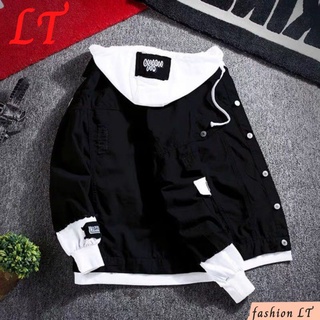 Áo Khoác Jean Nam NỮ LIỀN MŨ cao cấp Unisex cực hot hiện nay - LT STORE