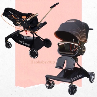 Xe đẩy V9 baobaohao gấp gọn 2 chiều 3 tư thế nằm ngả ngồi cho bé đi du lịch