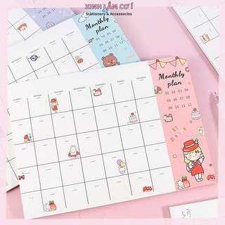Set 48 Bảng Kế Hoạch Hàng Tuần, Giấy Ghi Chú, Planner Siêu Xinh [Xinh Lắm Cơ Í]