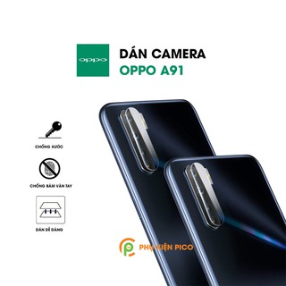 Kính cường lực camera Oppo A91 trong suốt bảo vệ full cụm camera sau - Dán camera Oppo A91
