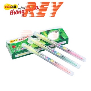 [Giao hoả tốc] COMBO 3 cây bút dạ quang 𝑻𝒉𝒊𝒆̂𝒏 𝑳𝒐𝒏𝒈 đánh dấu dòng 2 màu Colokit HL-C01