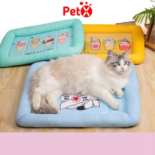Nệm cho chó ổ đệm mèo mát mùa hè hình chữ nhật PetX