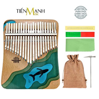[Chính Hãng] Đàn Kalimba Hluru Resin 21 Phím KWD21 - Acrylic Keo đổ nhựa Thủy Tinh hữu cơ trong suốt