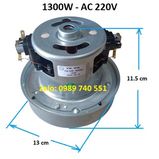 Motor động cơ máy hút bụi công suất 1200w đến 1800w 220V