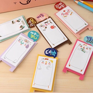Giấy Nhớ Note Pilu Để Bàn Con Gấu Có Chân Đỡ Để Bàn