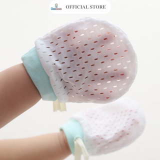 Bao tay, bao chân cho bé sơ sinh, vải lưới thoáng khí